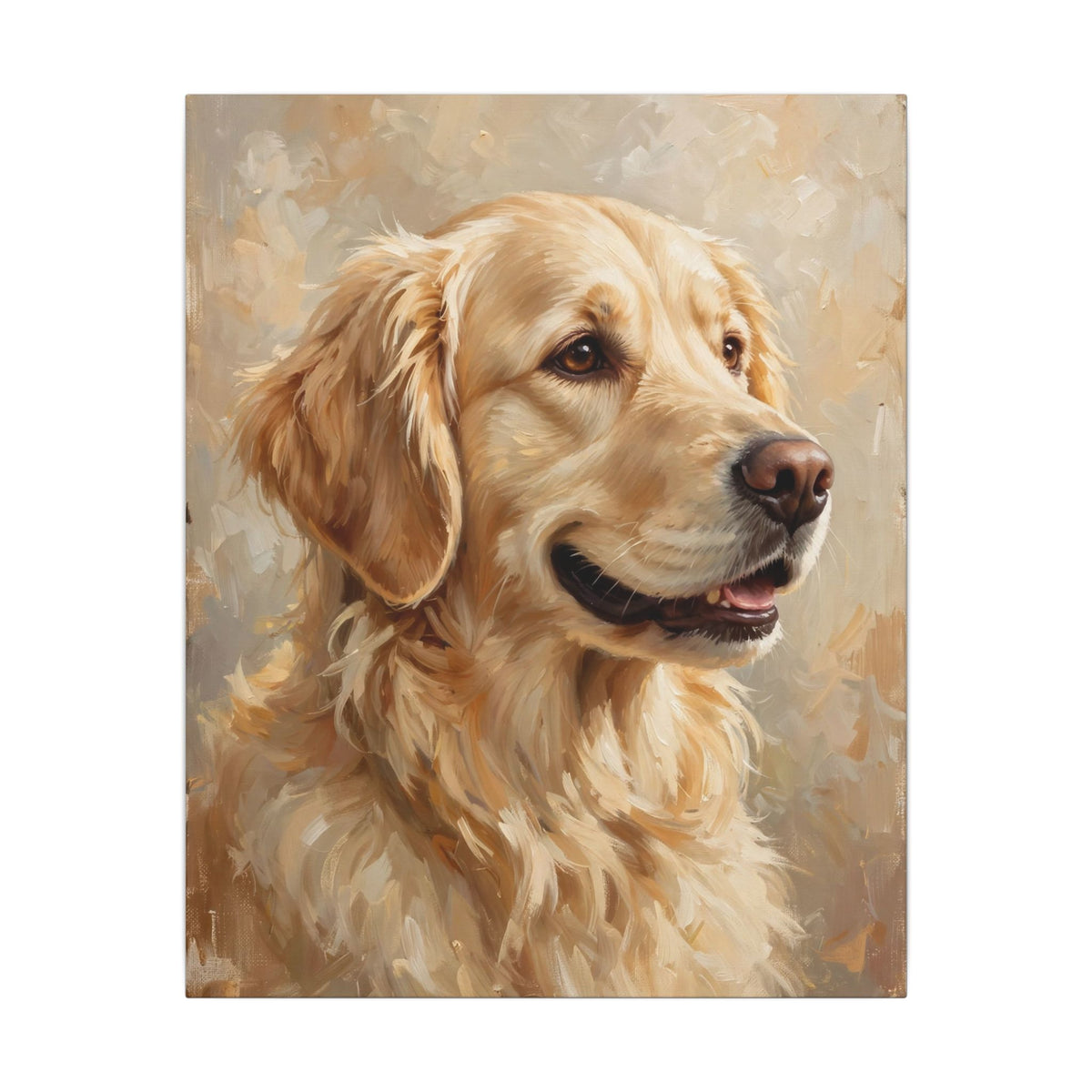 Custom Pet Portrait Canvas — Personalized Painted Portrait Wall Art from Your Photo