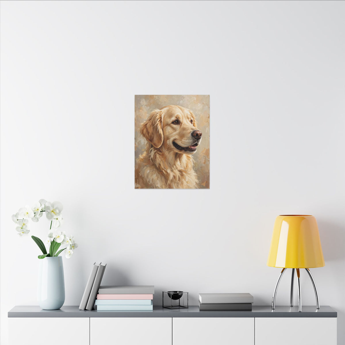 Custom Pet Portrait Canvas — Personalized Painted Portrait Wall Art from Your Photo