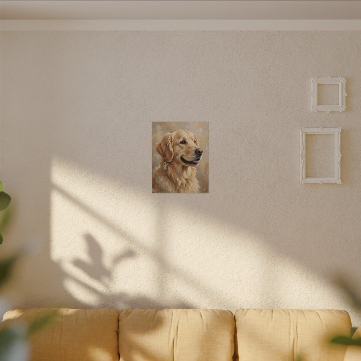 Custom Pet Portrait Canvas — Personalized Painted Portrait Wall Art from Your Photo